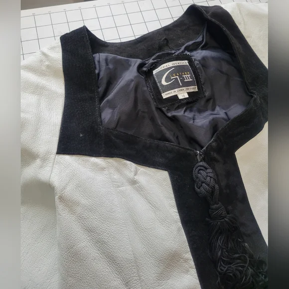 Global Identity G3 Black & White Western Leather Jacket